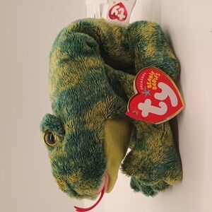 "Croaks" stuffed frog -- 2004 Ty Bear Beanie Baby